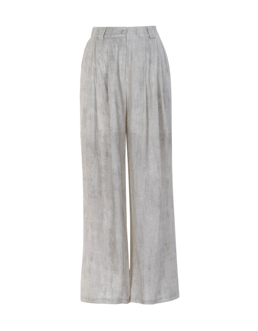 Ladies Fashion Viscose Wide Leg High Waisted Pants ODM