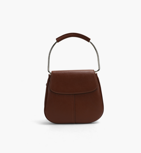 Silver Arc Handle Tote Bag 半弧形手提包配肩帶