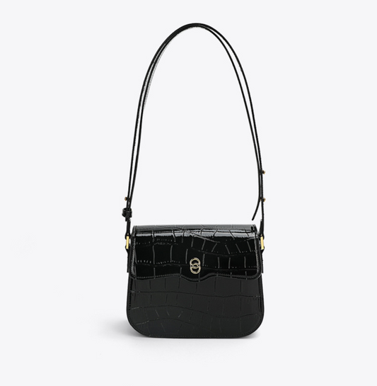 Animal Print Glossy leather Shoulder Bag 漆皮動物紋斜背包