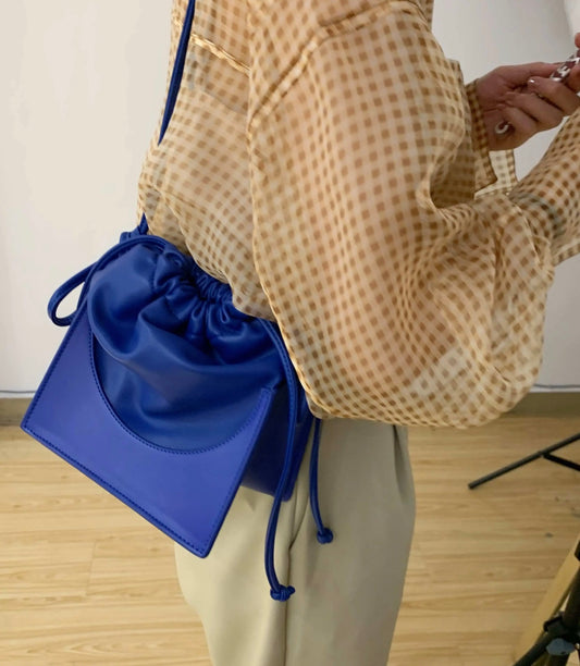 Drawstring Bucket Bag 抽繩方形水桶袋